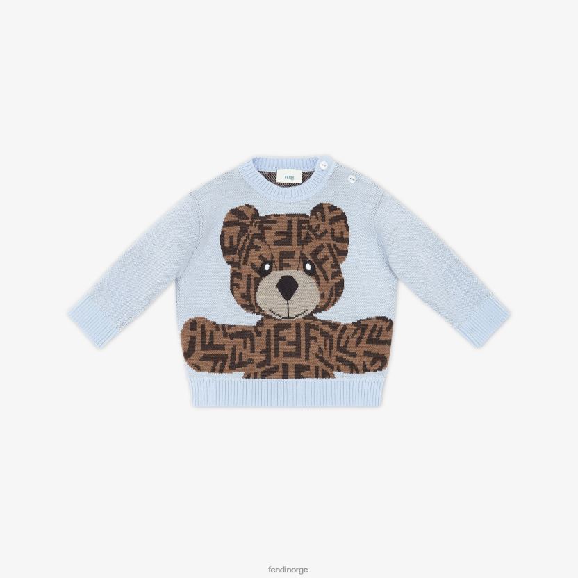 Fendi barn baby ull bamse genser NXB4XN2816 flerfarget klær