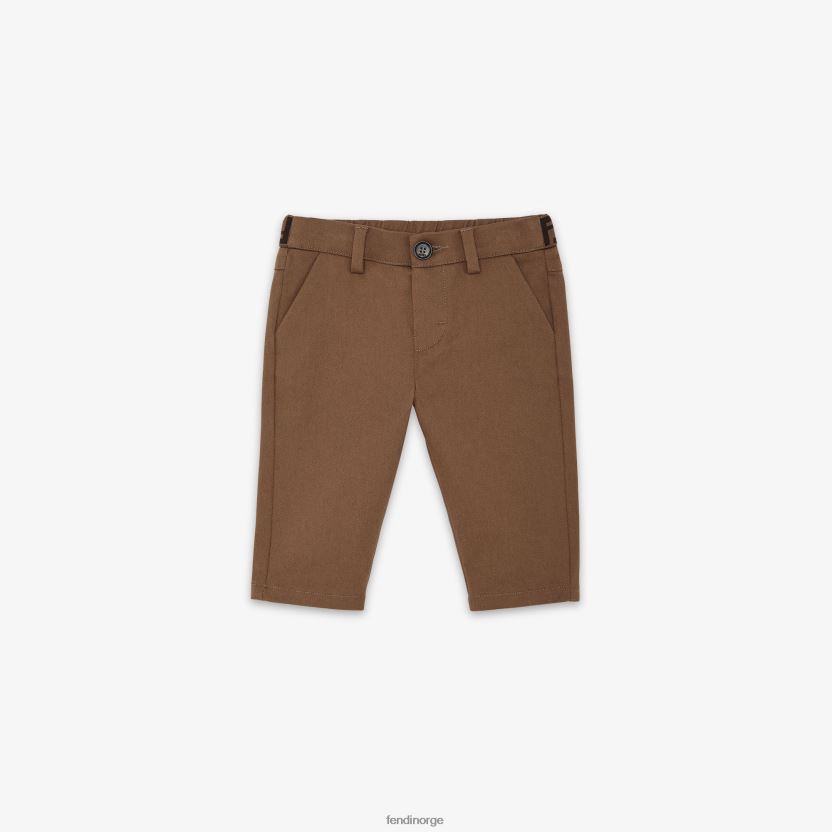 Fendi barn gabardine babybukser NXB4XN2755 brun klær