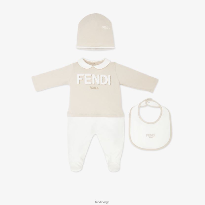 Fendi barn jersey roma kit NXB4XN2805 beige klær