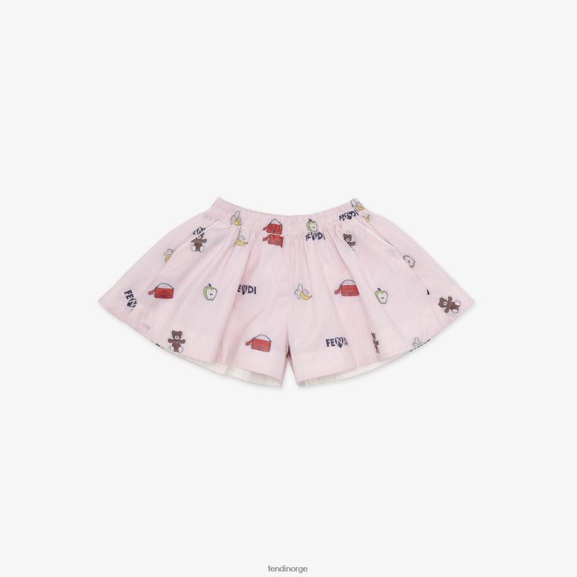 Fendi barn multipoplin babyshorts NXB4XN2769 rosa klær