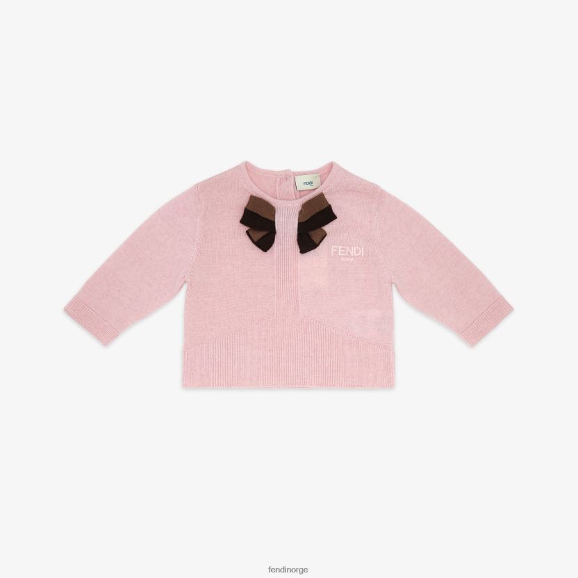 Fendi barn strikket baby cardigan NXB4XN2749 rosa klær