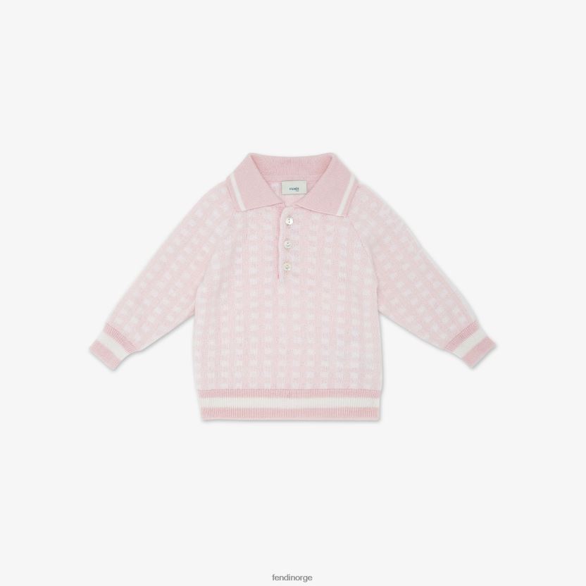 Fendi barn strikket genser i kashmir i bomull NXB4XN2814 flerfarget klær