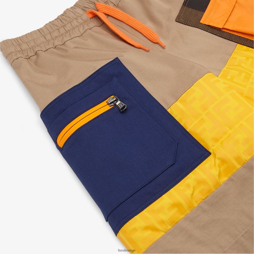 Fendi barn bomull patchwork bermudaer NXB4XN2963 flerfarget klær