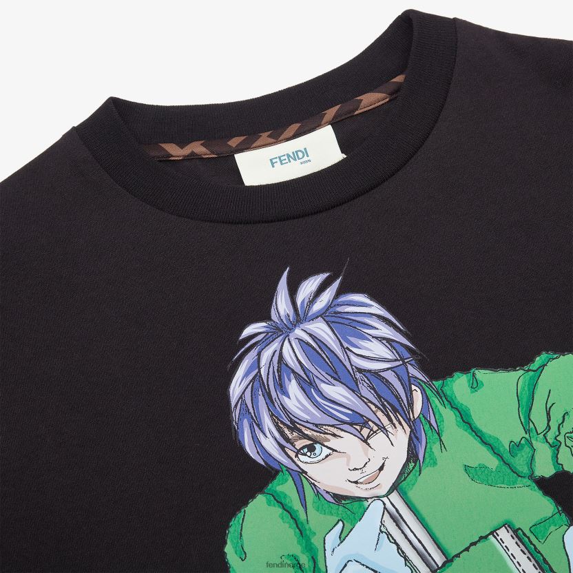 Fendi barn multijersey junior t-skjorte NXB4XN2956 flerfarget klær