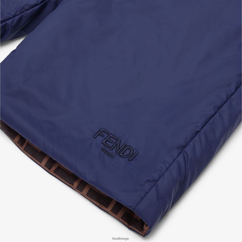 Fendi barn nylon og ff vendbare bermudaer NXB4XN2965 blå klær
