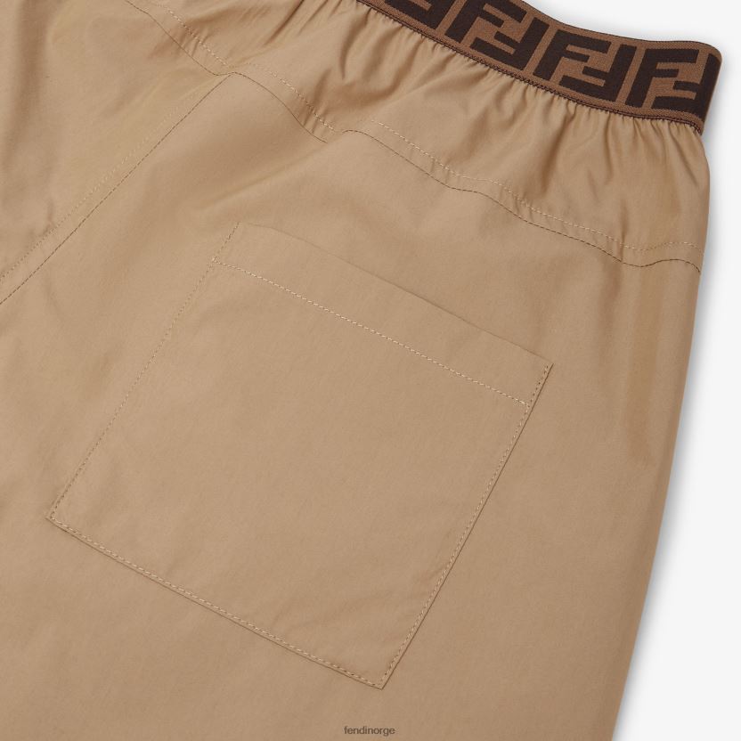 Fendi barn bukser i bomull og nylon NXB4XN2934 beige klær