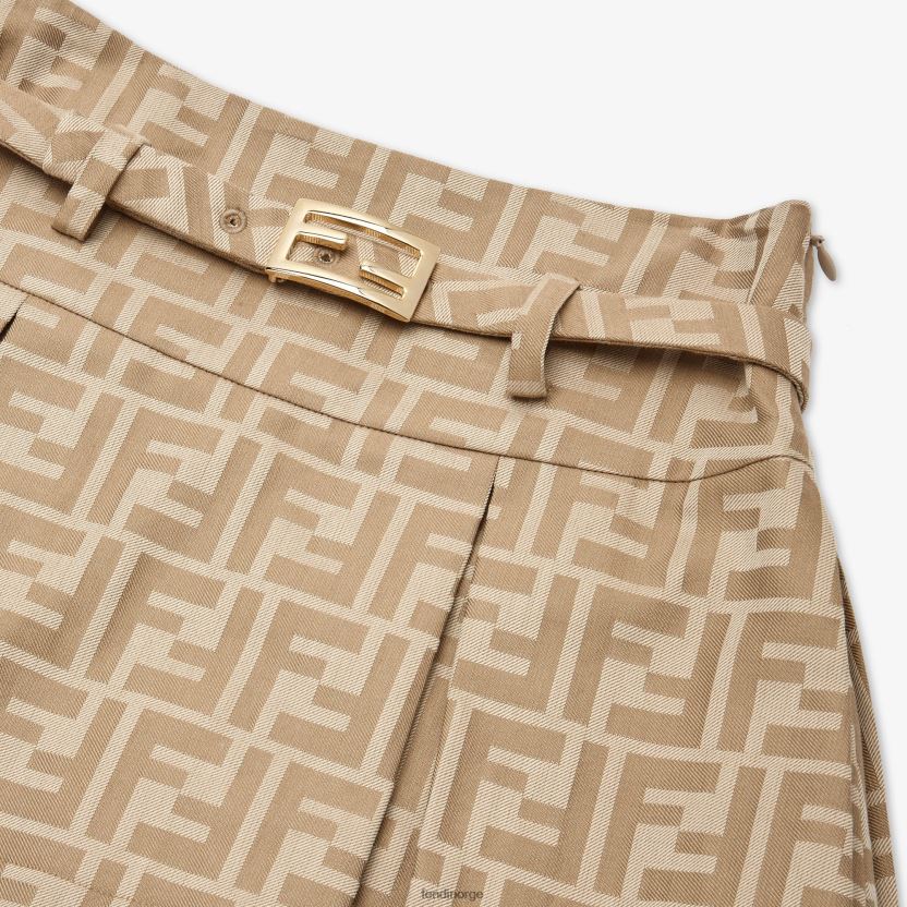 Fendi barn ff miniskjørt NXB4XN2899 beige klær