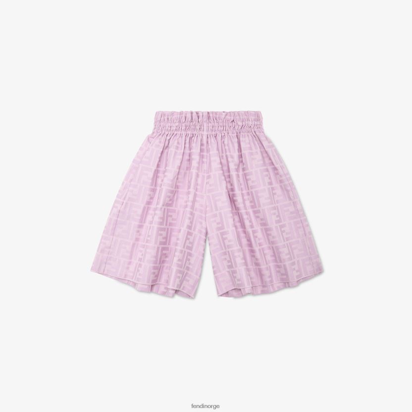 Fendi barn lilla ff bomullshorts NXB4XN2930 lilla klær
