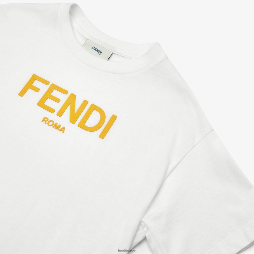 Fendi barn jersey roma t-skjorte NXB4XN2889 hvit klær
