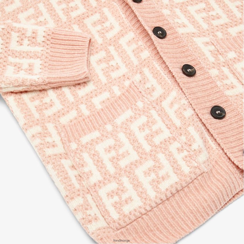 Fendi barn krem chenille cardigan NXB4XN2895 rosa klær