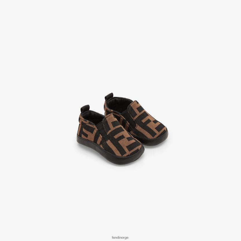 Fendi barn ff logo babysko NXB4XN2783 flerfarget sko