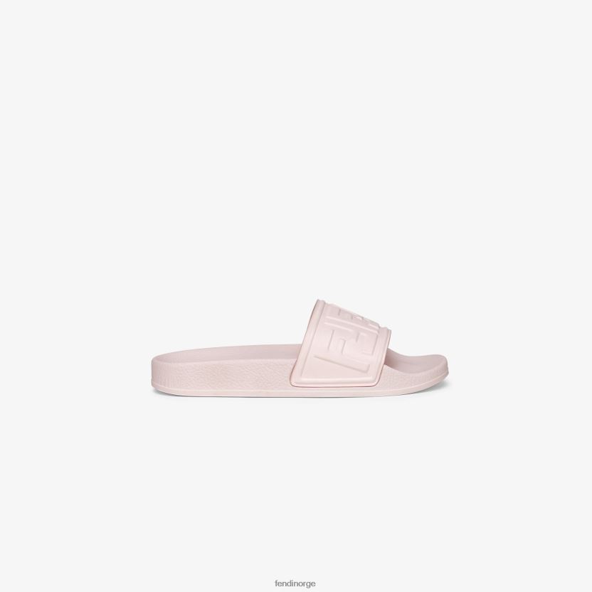 Fendi barn bassengsklier i gummi med logo NXB4XN2913 rosa sko