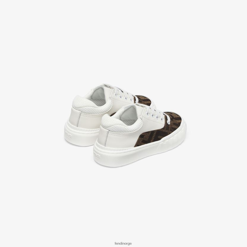 Fendi barn first steps sneakers i skinn og stoff med logo NXB4XN2940 flerfarget sko