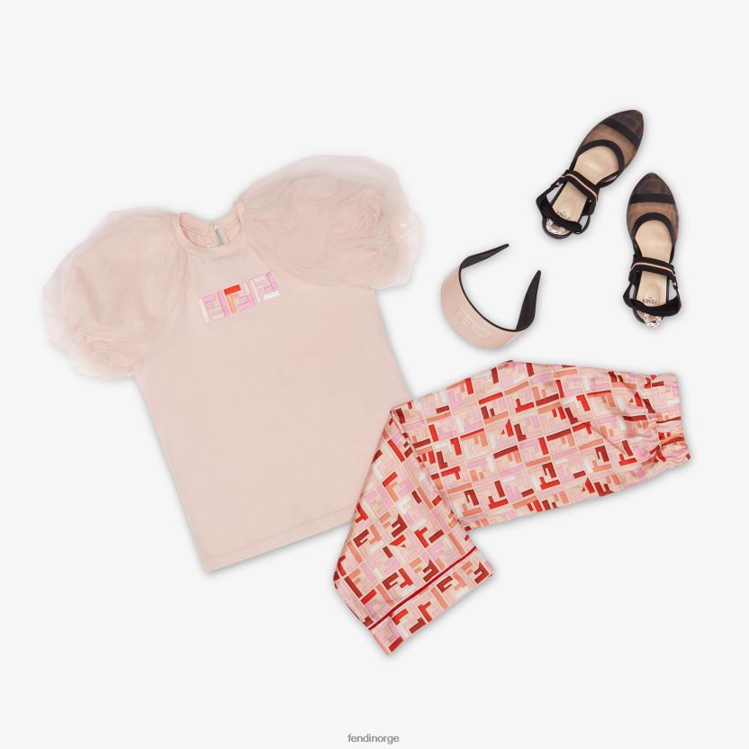 Fendi barn junior jente mesh ballerinaer NXB4XN2950 mote sko