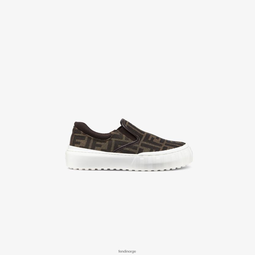 Fendi barn stoff slip-on junior joggesko med ff logo NXB4XN2878 mote sko