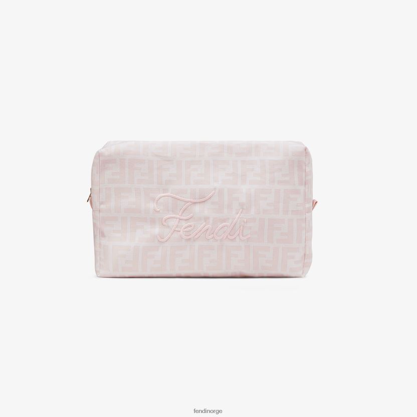 Fendi barn babysett i bomull og silke med babylaken og toalettmappe NXB4XN2793 mote tilbehør