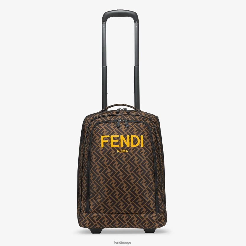Fendi barn "back to school" juniorryggsekk med hjul og all-over logo NXB4XN2827 mote tilbehør