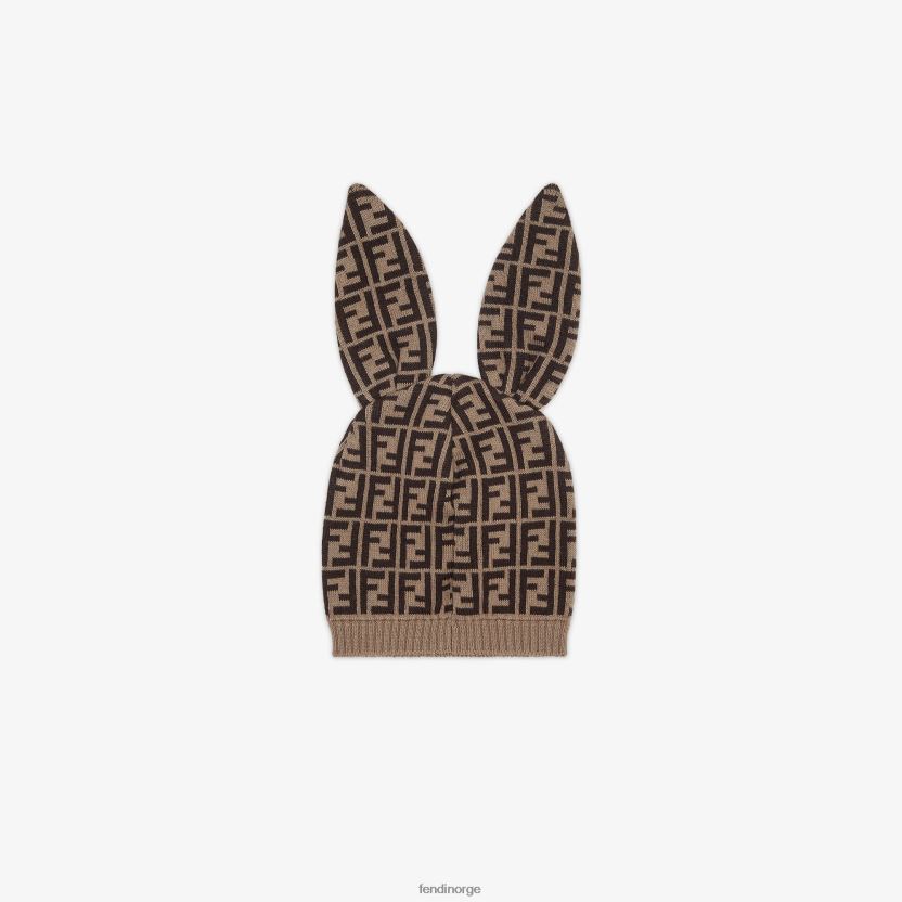 Fendi barn ff logo strikket lue NXB4XN2788 mote tilbehør