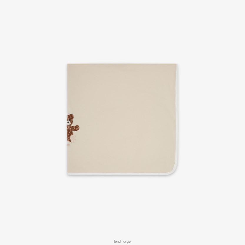 Fendi barn jerseyteppe med broderi NXB4XN2762 beige tilbehør