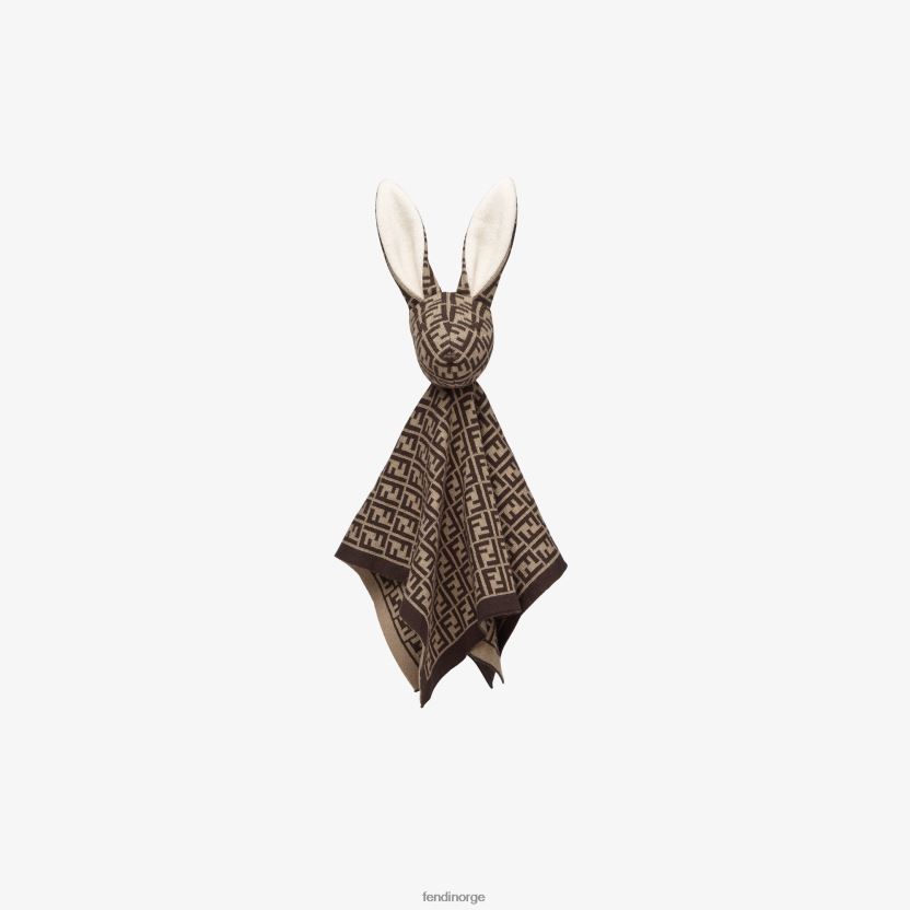 Fendi barn myk leketøy i bomull og kashmir med logo NXB4XN2826 mote tilbehør