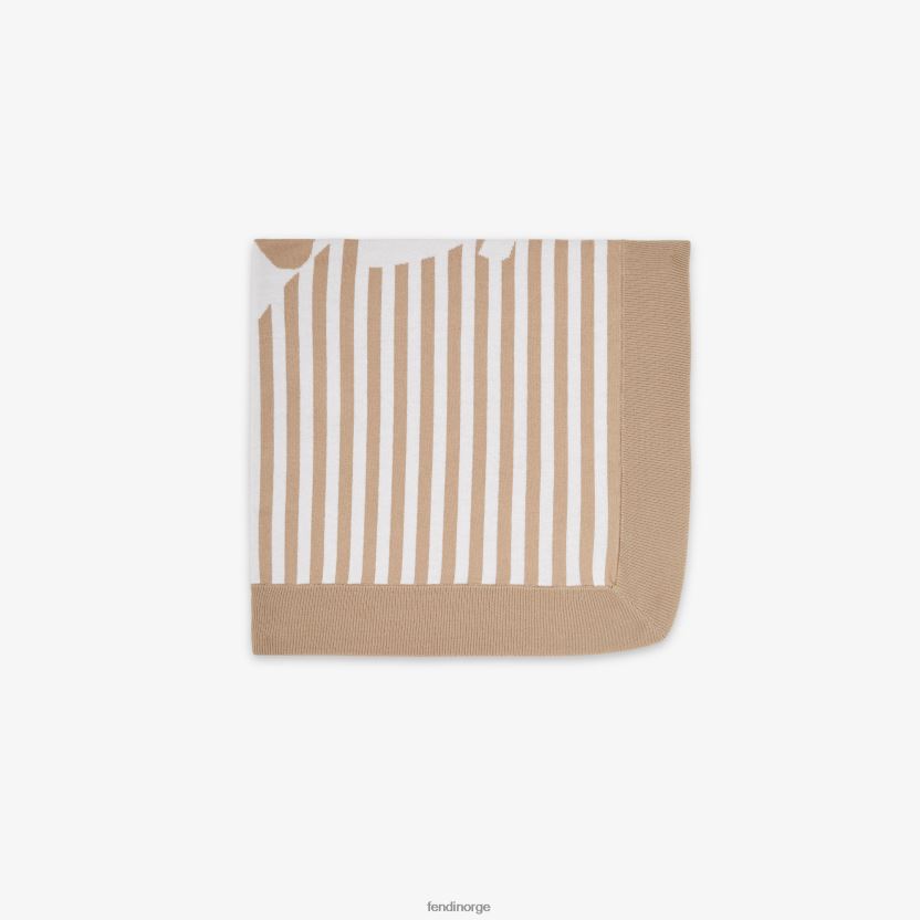 Fendi barn strikket teppe NXB4XN2750 beige tilbehør