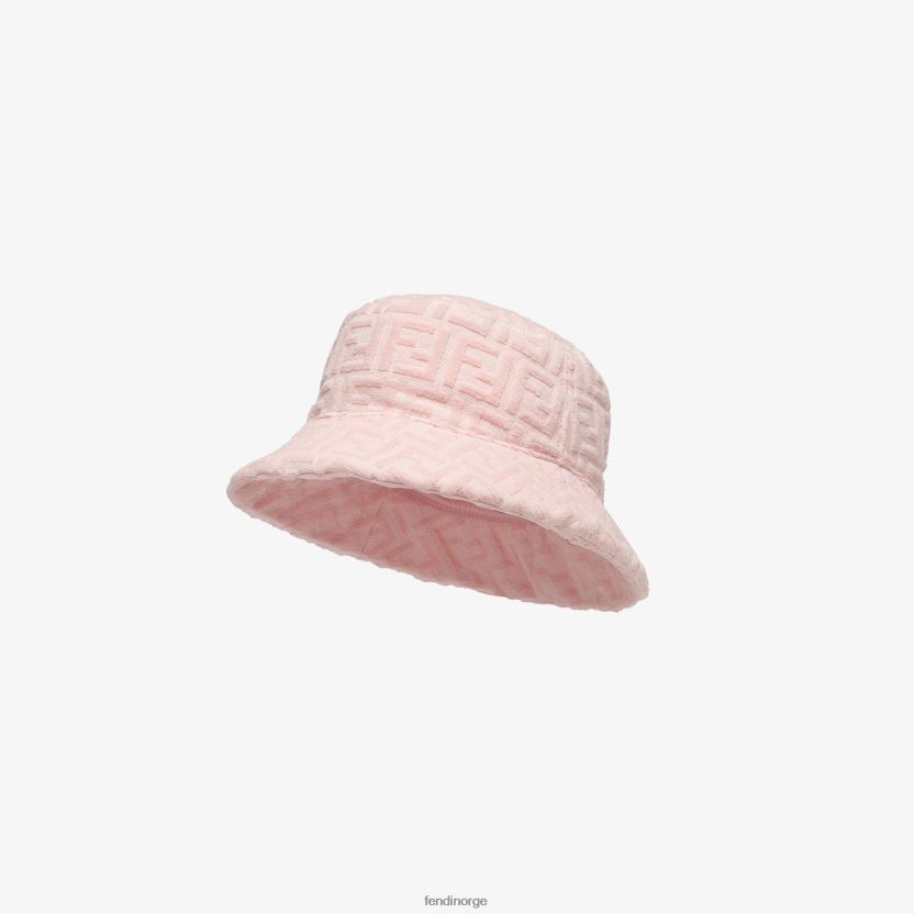 Fendi barn frotté cloche lue med logo NXB4XN2966 rosa tilbehør