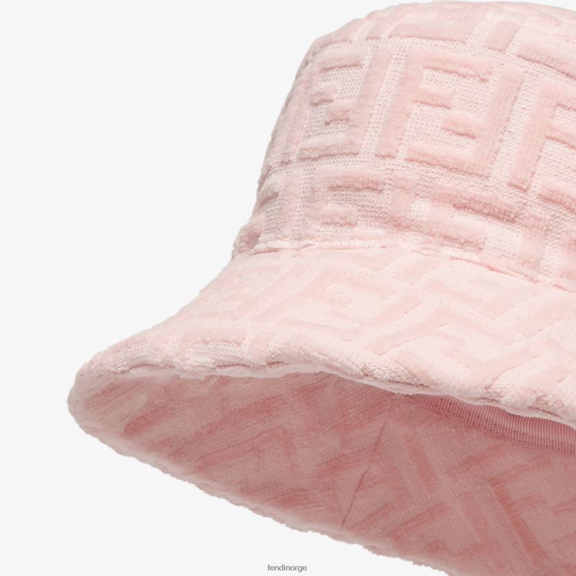 Fendi barn frotté cloche lue med logo NXB4XN2966 rosa tilbehør