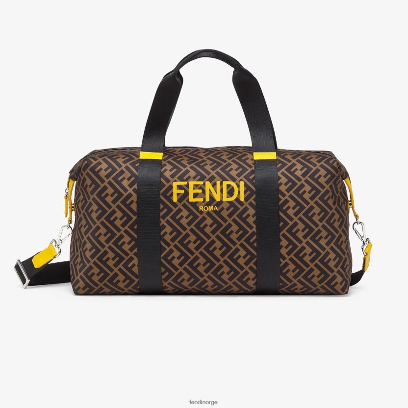 Fendi barn helgeveske i nylon med roma-trykk NXB4XN2903 flerfarget tilbehør