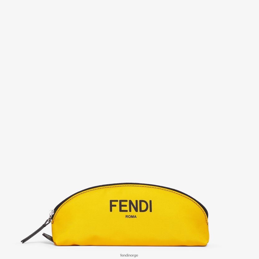Fendi barn nylon pennetui NXB4XN2938 gul tilbehør