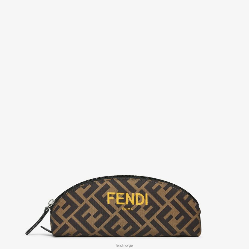 Fendi barn nylon pennetui med all-over ff NXB4XN2937 mote tilbehør