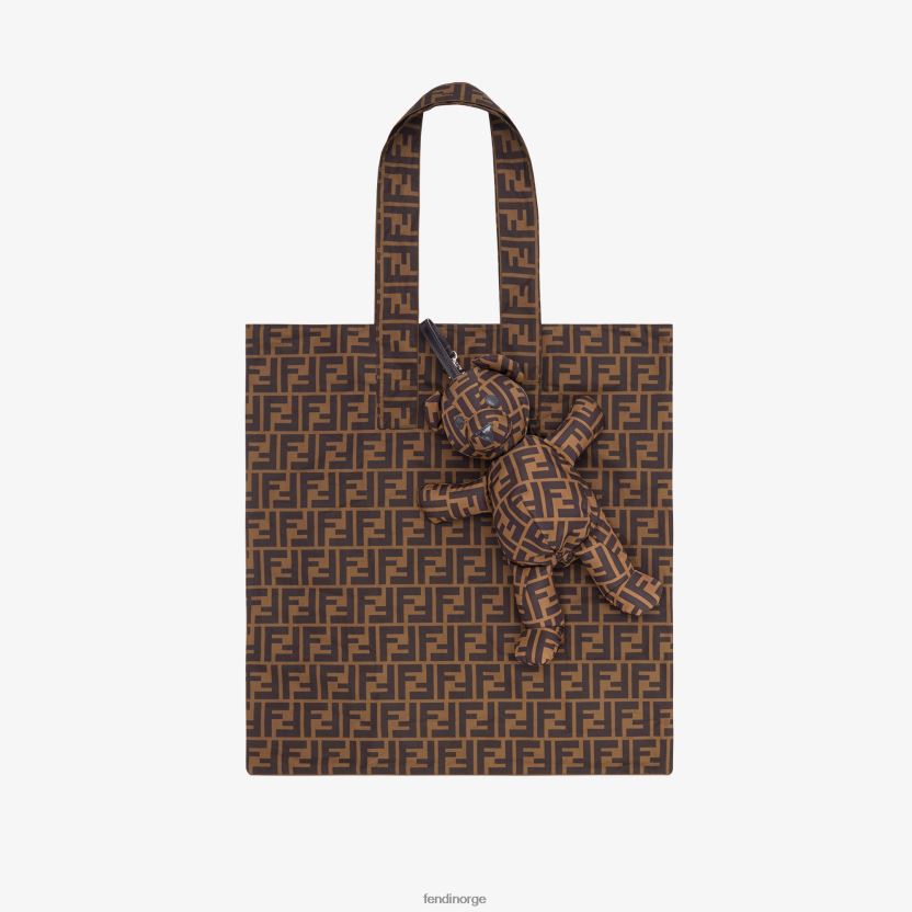 Fendi barn nylon shopper med teddybjørn NXB4XN2782 mote tilbehør