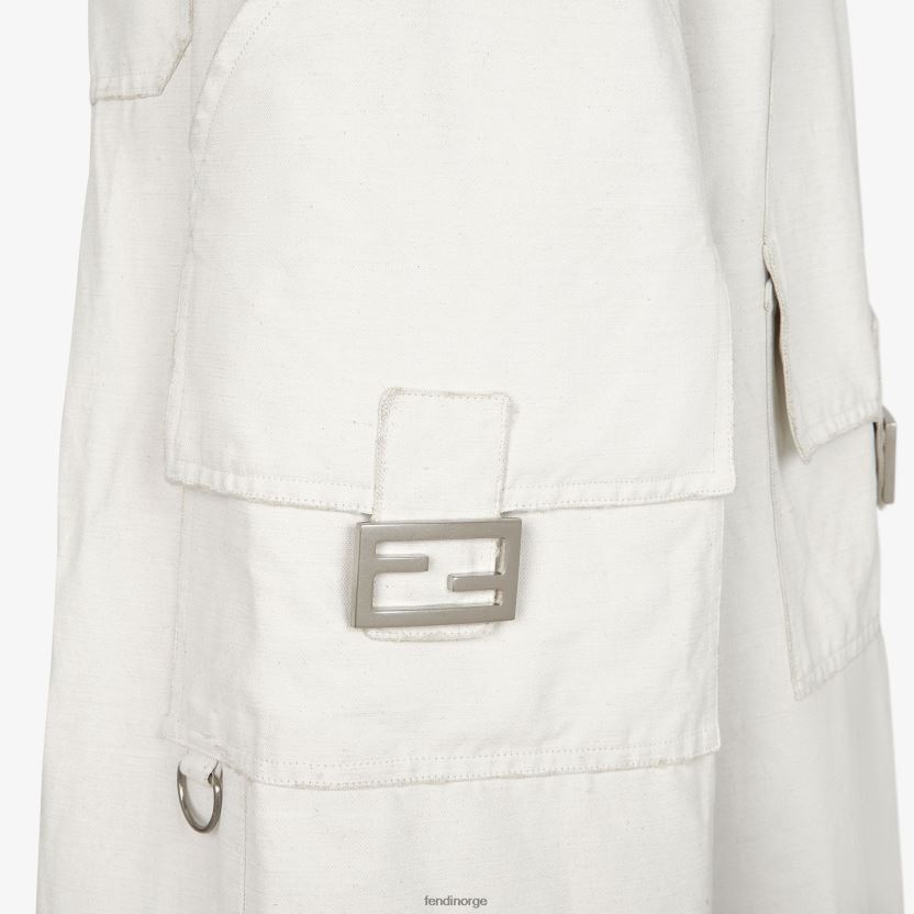 Fendi kvinner canvas by marc jacobs bukser NXB4XN1245 hvit klær