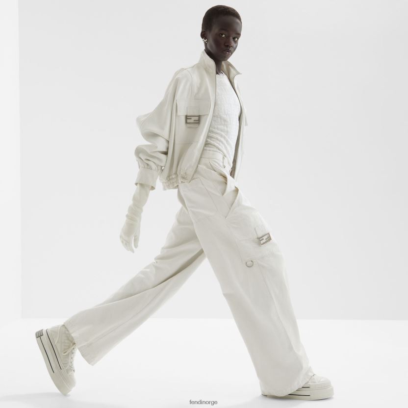 Fendi kvinner canvas by marc jacobs bukser NXB4XN1245 hvit klær