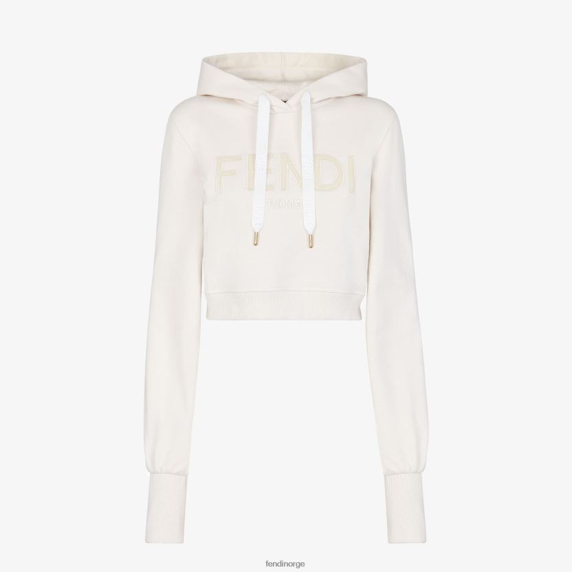 Fendi kvinner genser i bomull NXB4XN1234 hvit klær