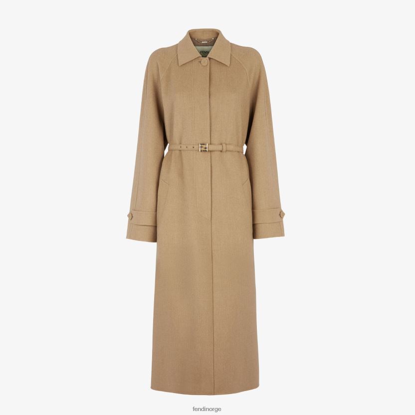 Fendi kvinner kashmir trenchcoat NXB4XN975 beige klær