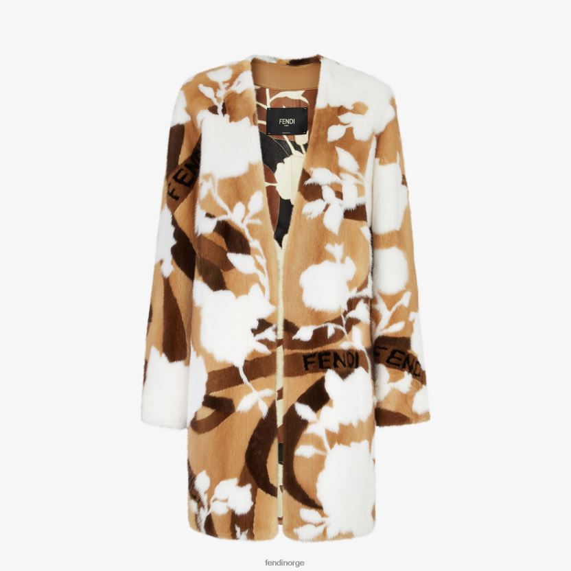 Fendi kvinner mink pels NXB4XN1139 flerfarget klær