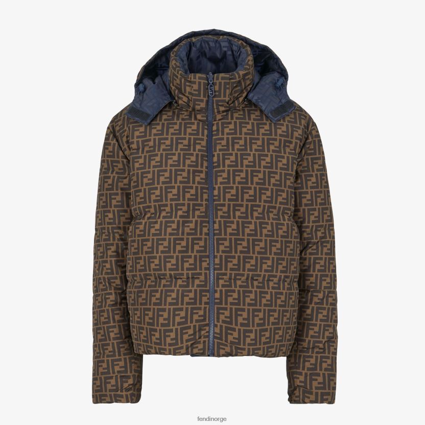 Fendi kvinner ff tech dunjakke i stoff NXB4XN1177 blå klær