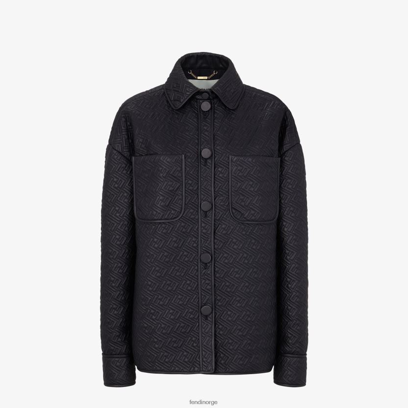 Fendi kvinner go-to-jakke i nappaskinn NXB4XN1236 svart klær