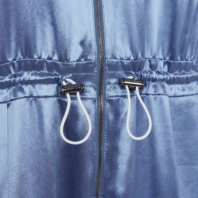 Fendi kvinner lekedress i viskose sateng NXB4XN1160 blå klær