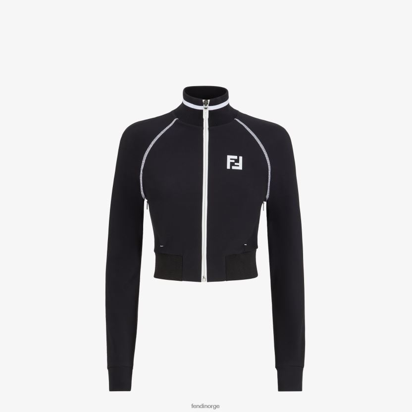 Fendi kvinner genser i teknisk stoff NXB4XN1174 svart klær