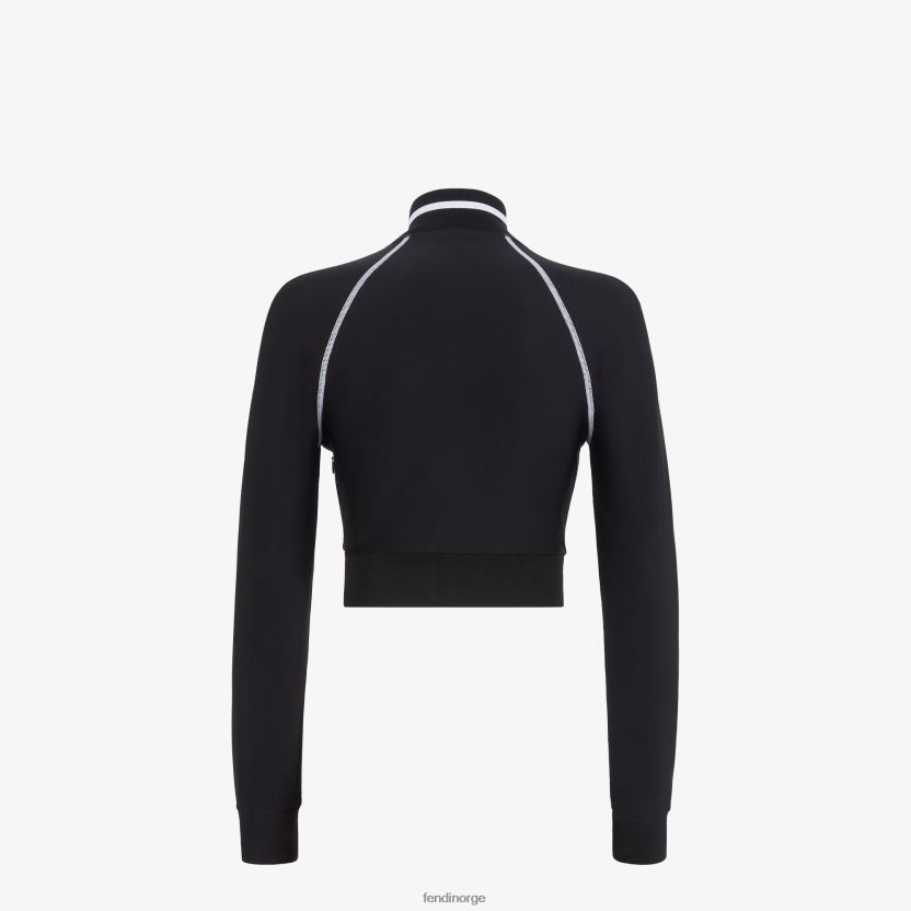 Fendi kvinner genser i teknisk stoff NXB4XN1174 svart klær