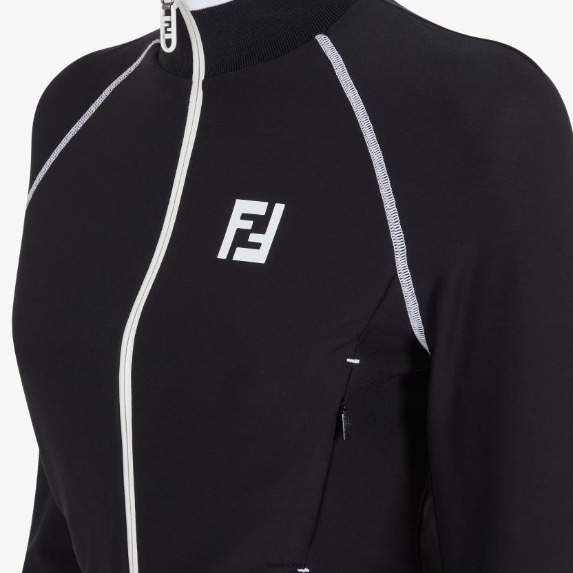 Fendi kvinner genser i teknisk stoff NXB4XN1174 svart klær