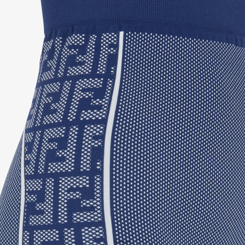 Fendi kvinner sømløse leggings NXB4XN1166 blå klær