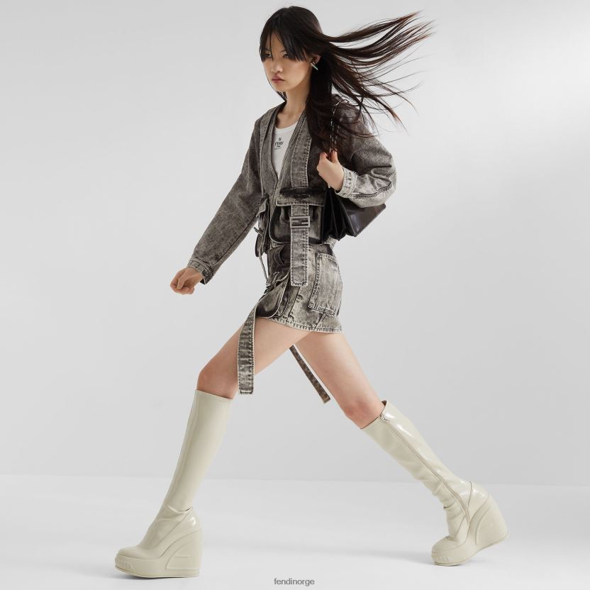 Fendi kvinner denim skjørt NXB4XN1061 svart klær