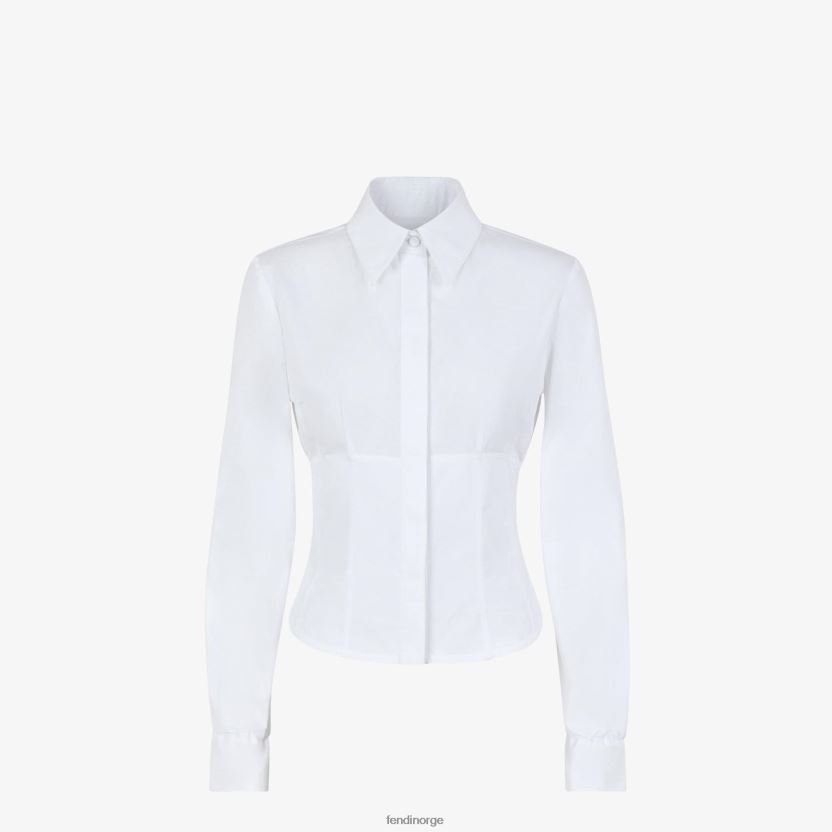 Fendi kvinner bomullsskjorte NXB4XN1228 hvit klær