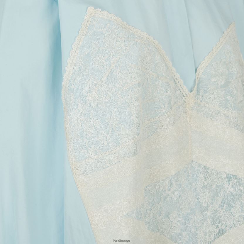 Fendi kvinner bomullsskjorte NXB4XN966 lyse blå klær