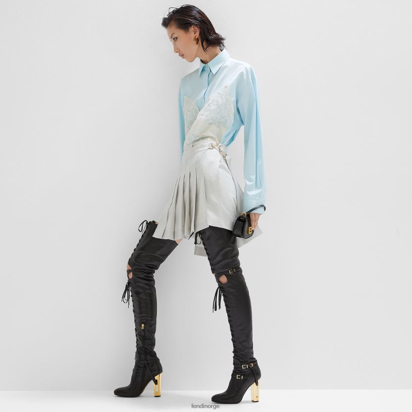 Fendi kvinner bomullsskjorte NXB4XN966 lyse blå klær