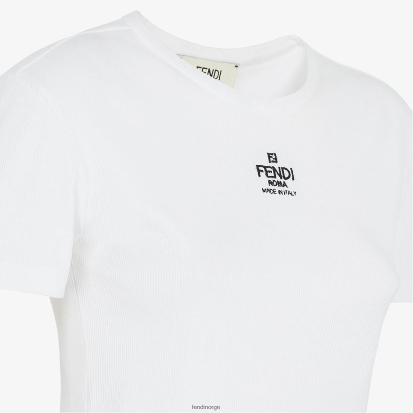 Fendi kvinner genser i bomull NXB4XN936 hvit klær