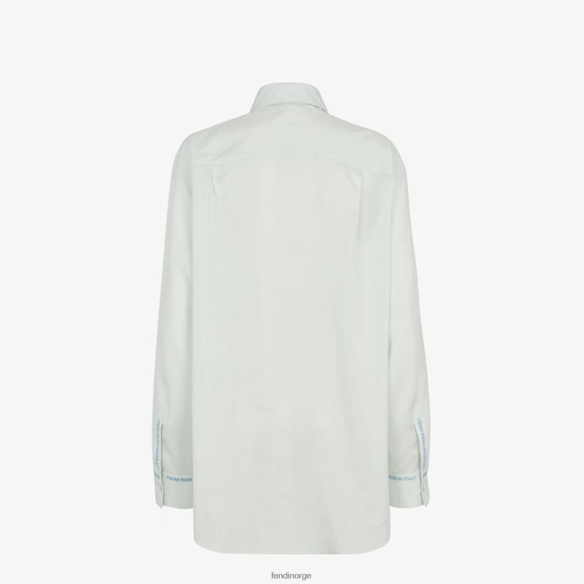 Fendi kvinner silkeskjorte NXB4XN979 lyse blå klær