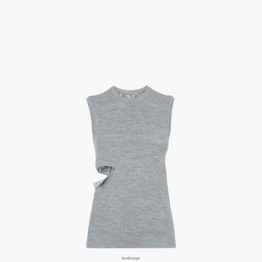 Fendi kvinner ull topp NXB4XN1100 grå klær
